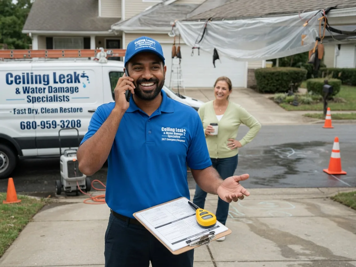 Ceiling Leak Cleanup Hanna City, IL FAQs